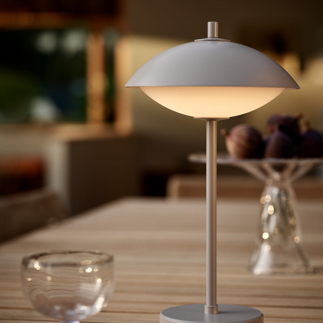 Fritz Hansen Clam™ Portable Lamp, Nine Grey