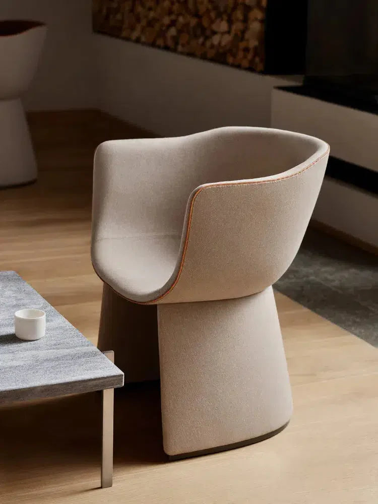 Fritz Hansen Monolit CM220 Chaise de salle à manger, châtaignier / beige.