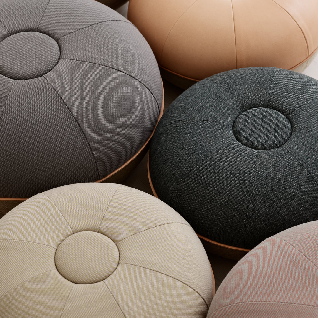 Fritz Hansen Cm Pouf Small, Sunniva Steel Grey