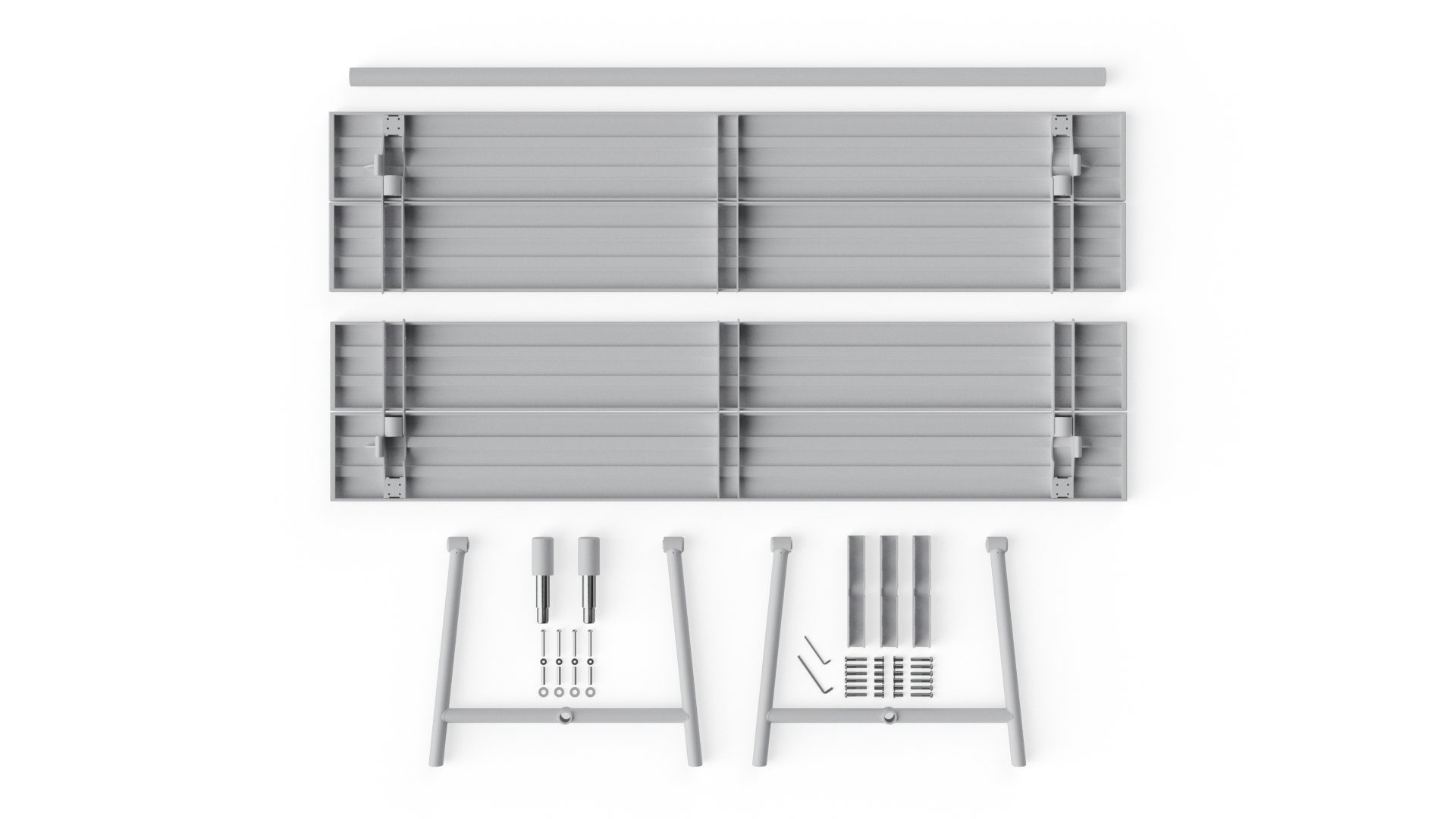 Mesa de Fred Fred, cinza claro