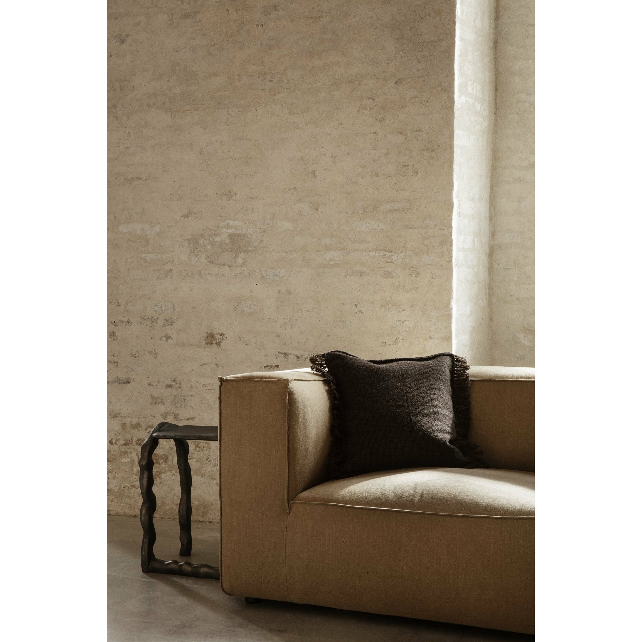 Ferm Living Catena Sofa Armrest Left S400 Rich Linen, Natural