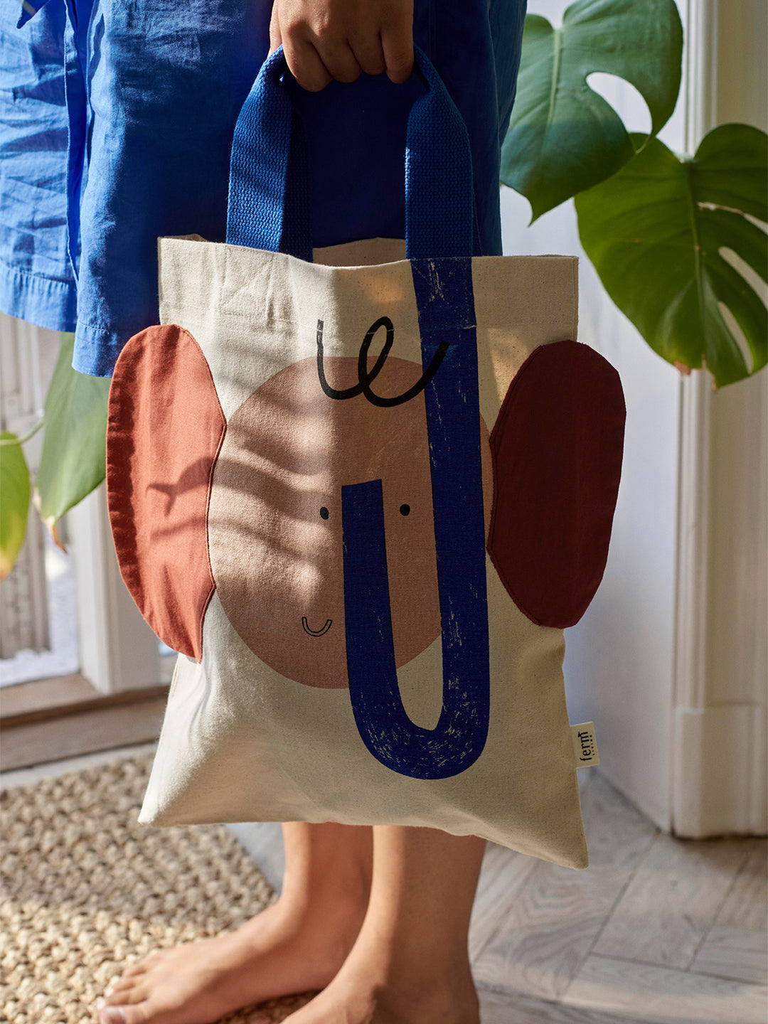 Ferm Living Elephant Totebag, Off White