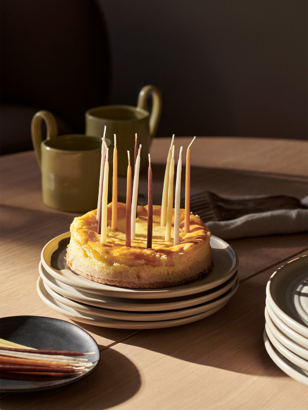 Ferm Living Miniatur Candles Set von 24, ruhige Mischung