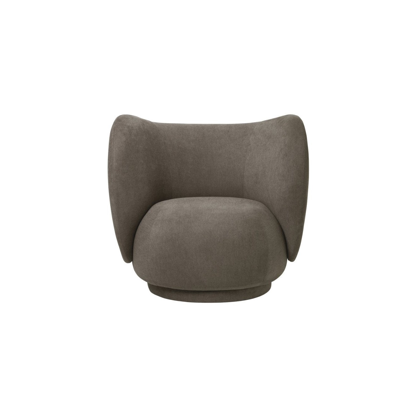 Ferm Living Rico Lounge Fauteuil Brossé, Marron