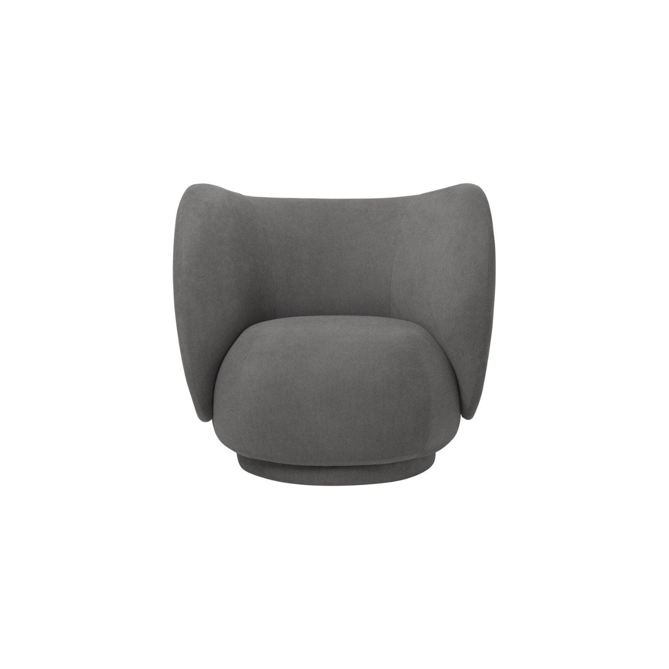 Ferm Living Rico Lounge Fauteuil Brossé, Gris