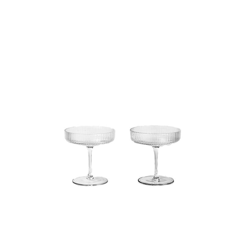 Ferm Living Ripple, Champagner Bowls 2 Stcs