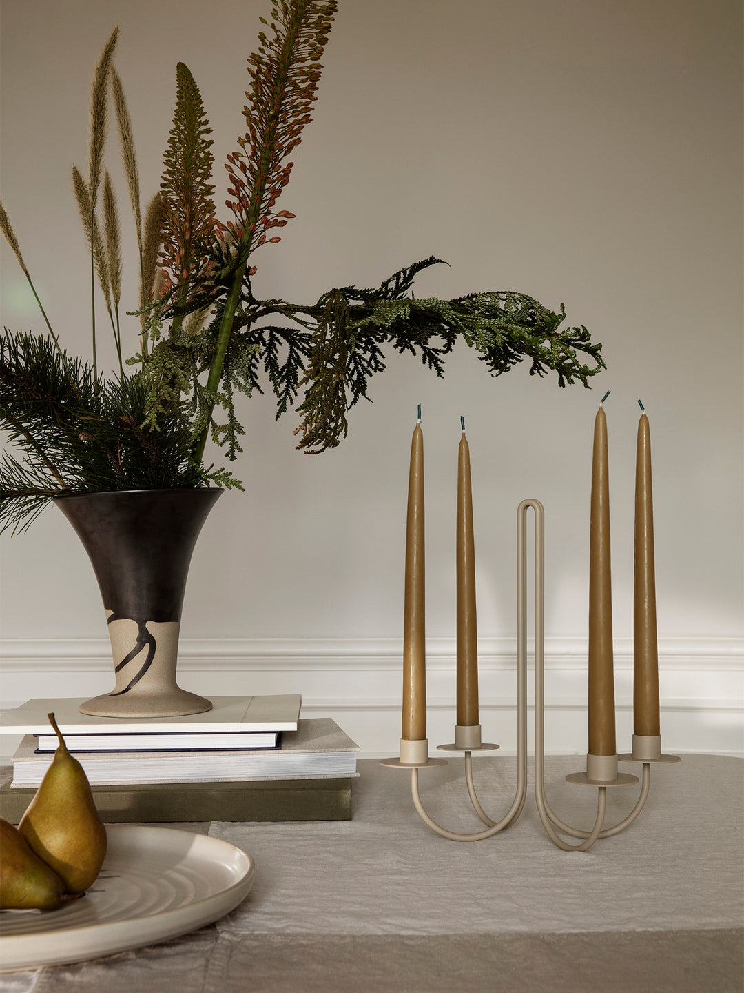 Ferm Living Sway Candelabre, Cashmere