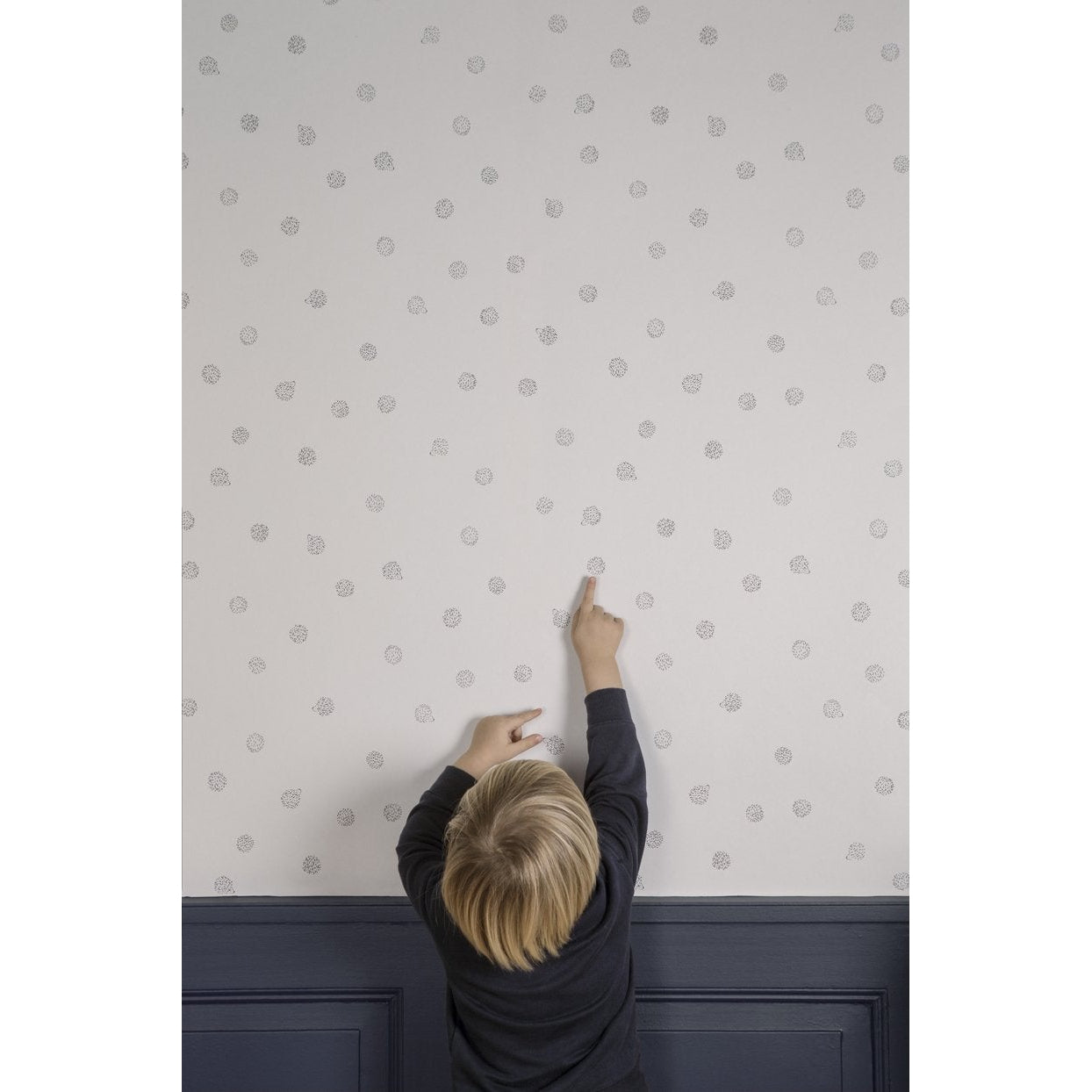 Ferm lebende Dreiecke Wallsticker, rot