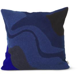 Ferm Living Vista Cushion, mörkblå