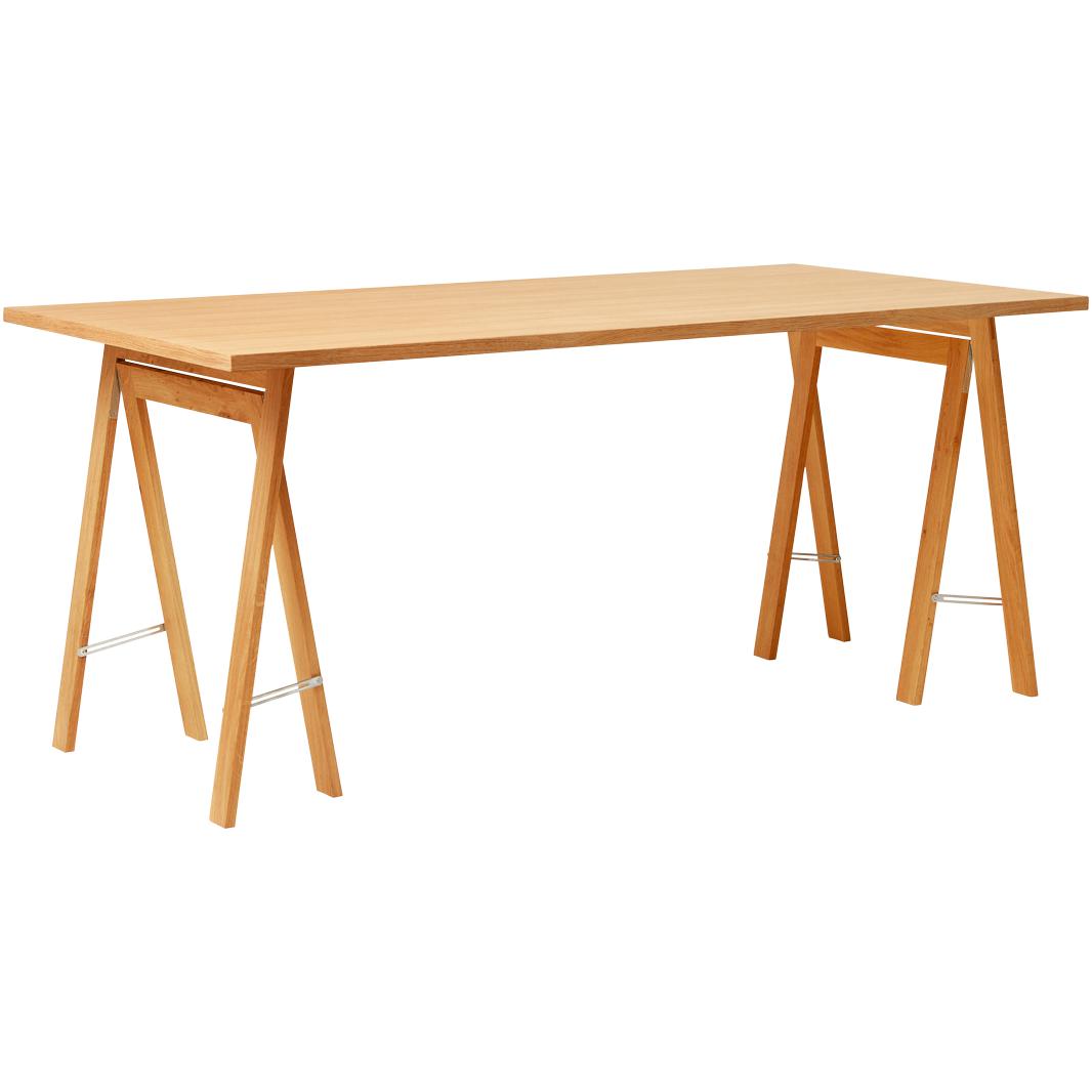 Form und Verfeinerung linearer Tischplatten 165x88 cm. Eiche