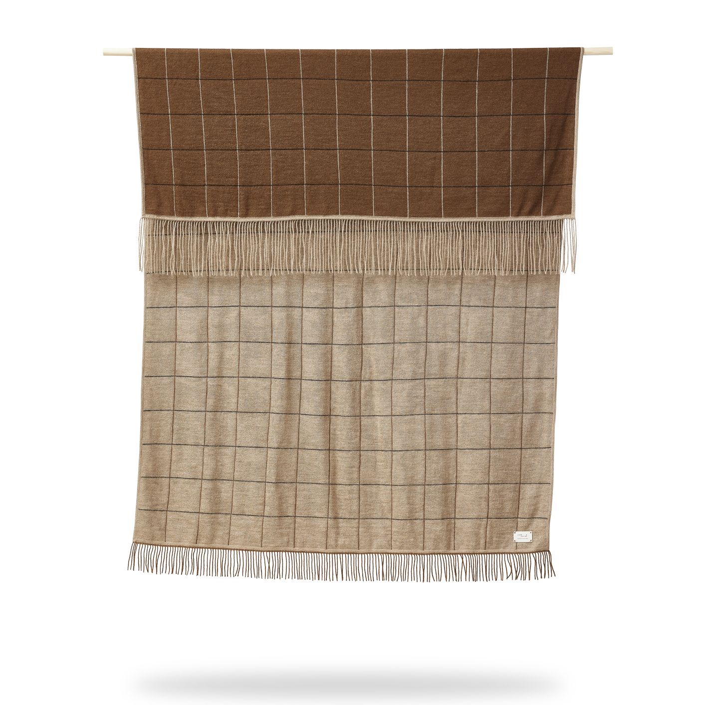 Form & Refine Aymara-Decke Neues Quadrat, Braun 
