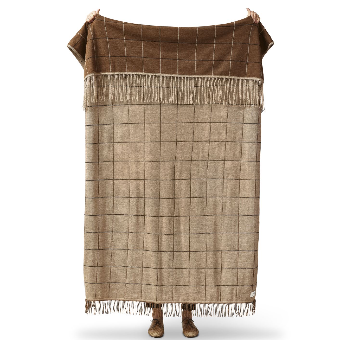 Form & Refine Aymara-Decke Neues Quadrat, Braun 