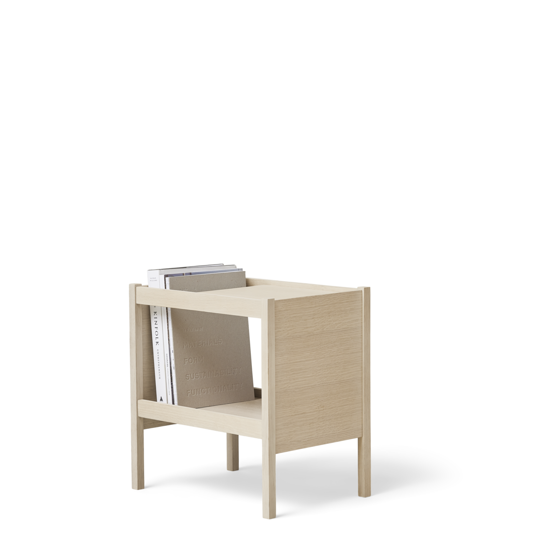 Form & Refine Journal Side Table, Hvid Eg 