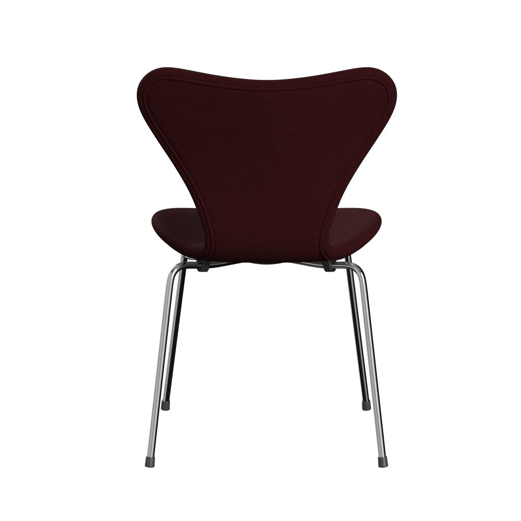 Fritz Hansen 3107 Stol Fuld polstring, Chrome/Christianshavn Red