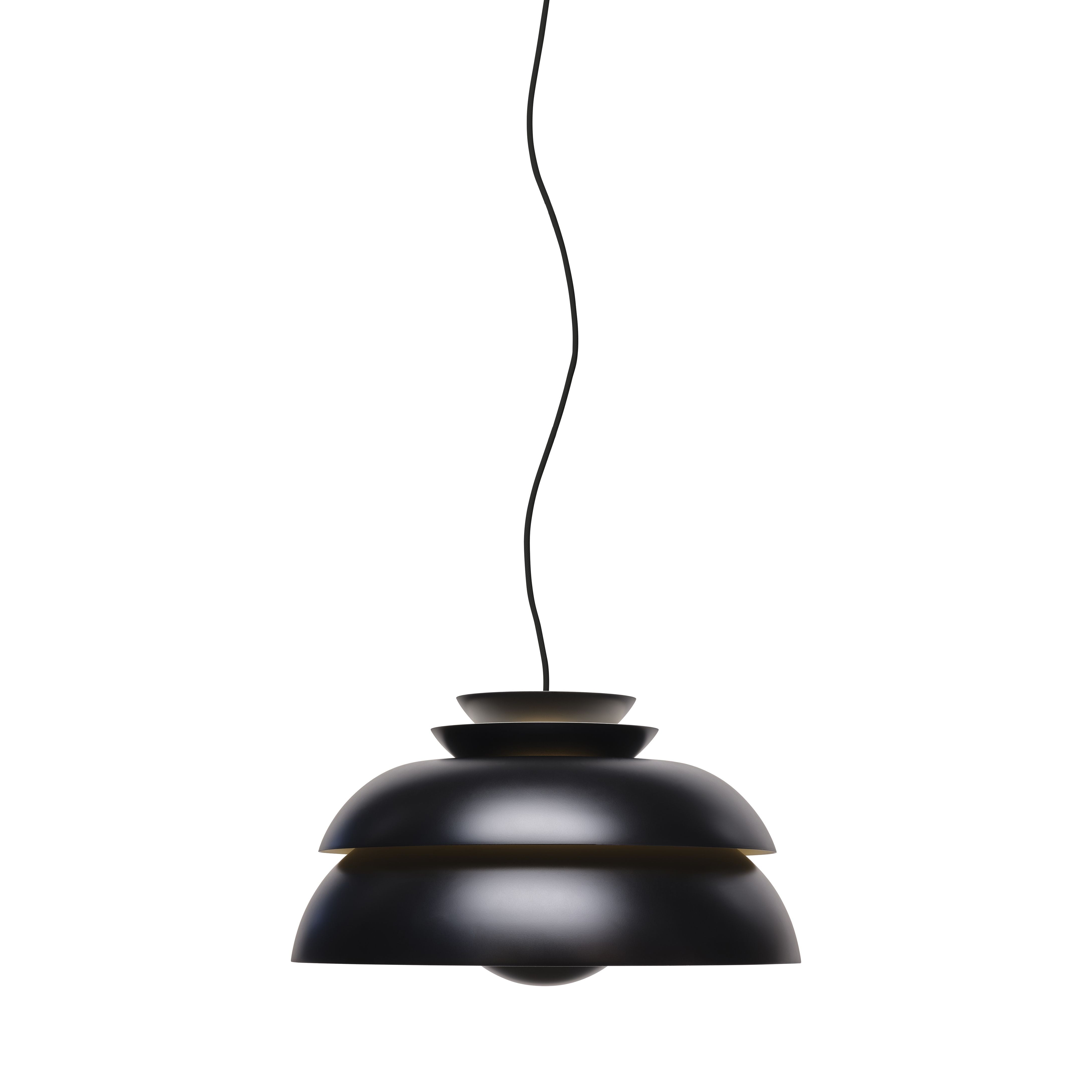 Fritz Hansen Concert Suspension Lamp Black Matt, Ø32 cm