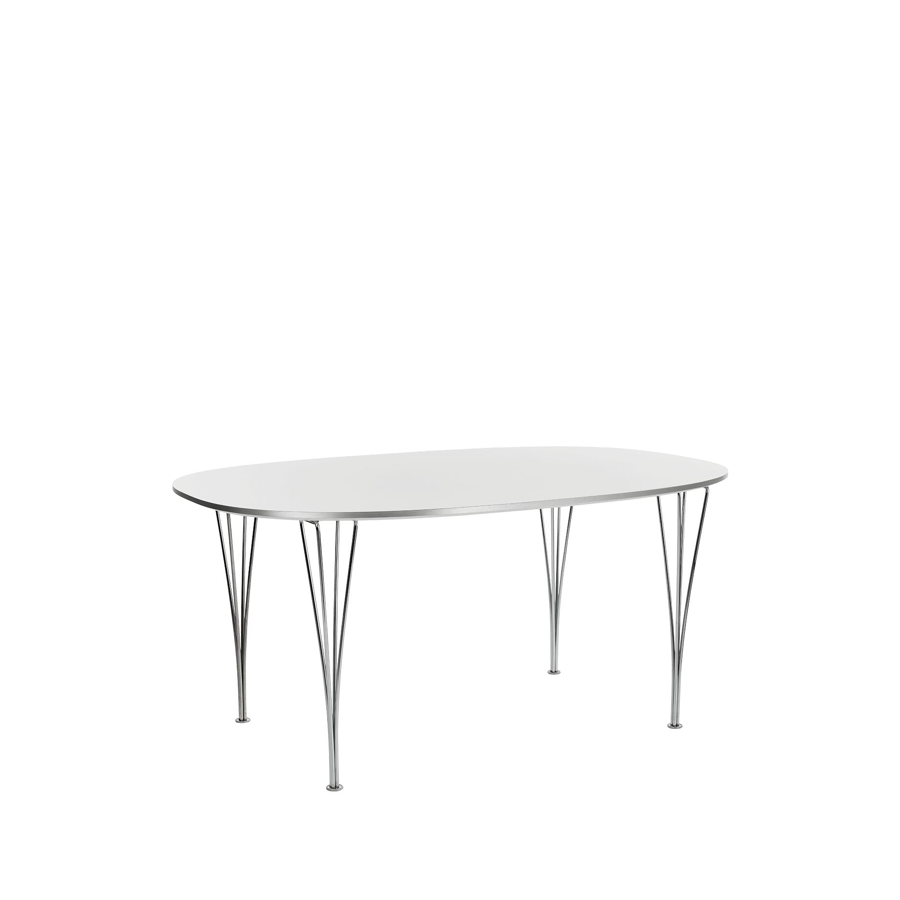 Fritz Hansen Super Ellipse Tabla 90 x135 cm, laminado blanco