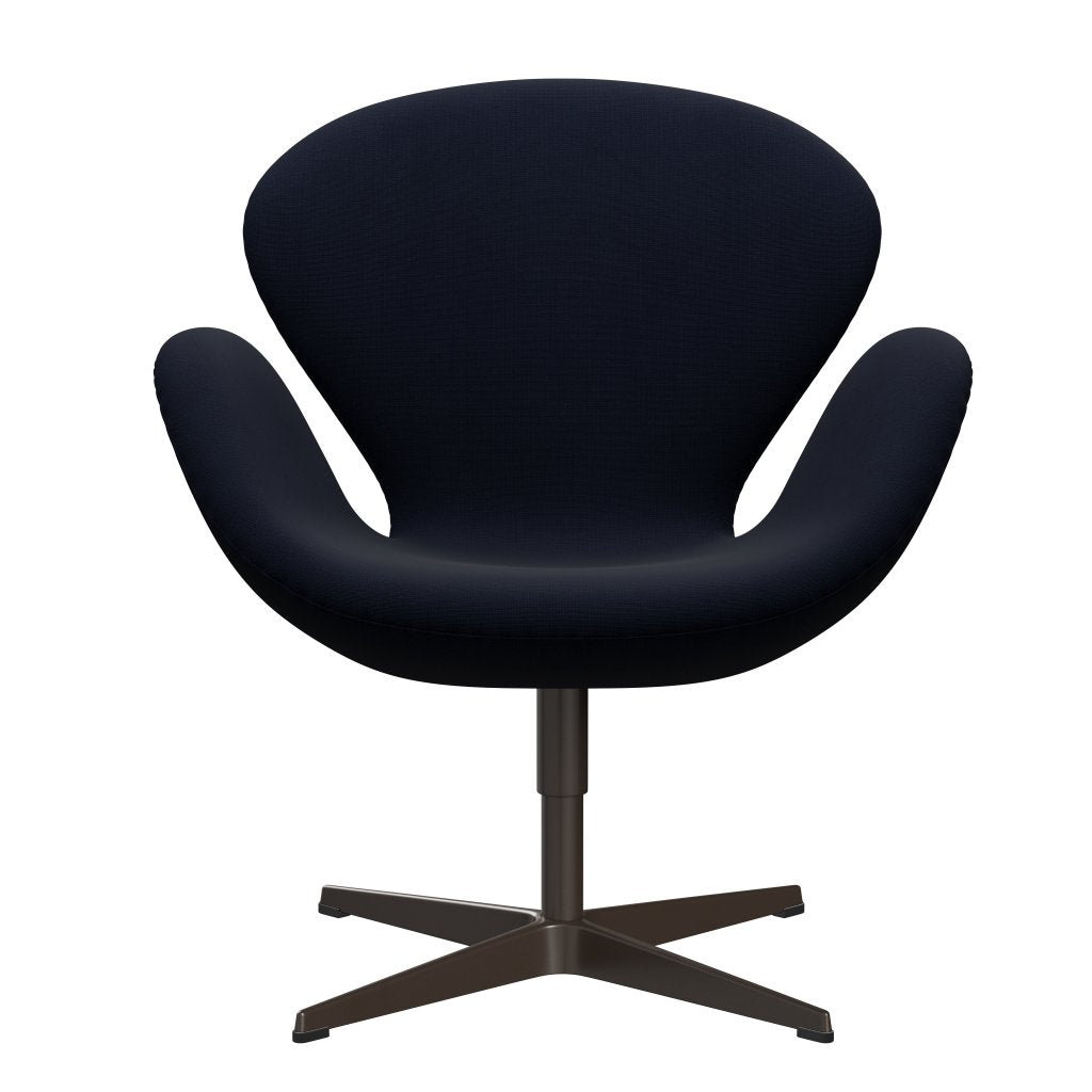 Fritz Hansen Swan Lounge Chair, bronze brun / Navy de la renommée (66061)