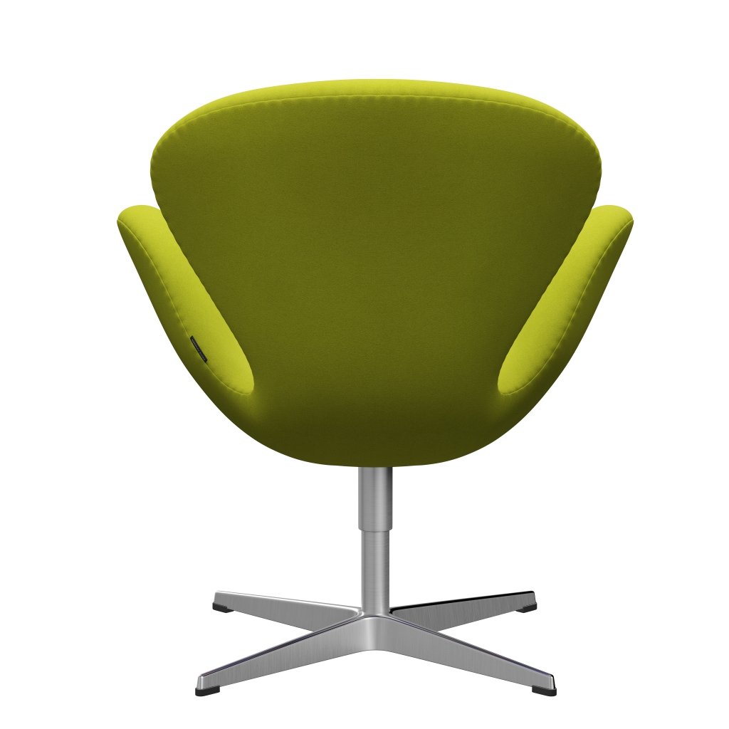 Fritz Hansen Swan Lounge Chair, Satin gebürstete Aluminium/Divina Lime