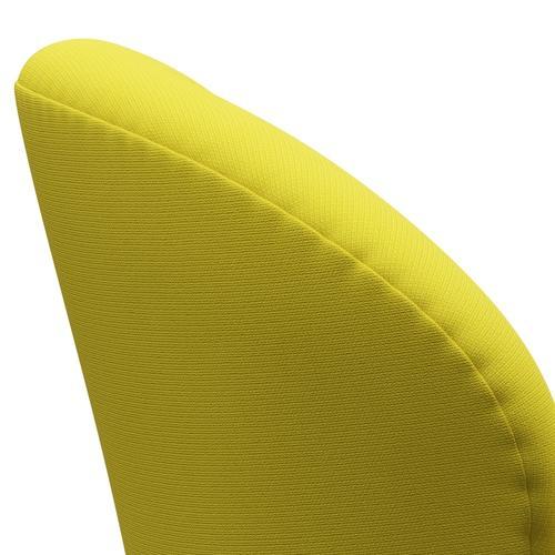 Fritz Hansen Swan Lounge Silla, gris plateado/fama amarillo