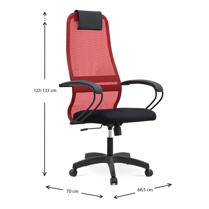 Chair de bureau Semper Mesh Red / Black