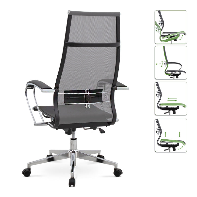 Office Chair Sutton Gray 66,5x70x113,3/131 cm