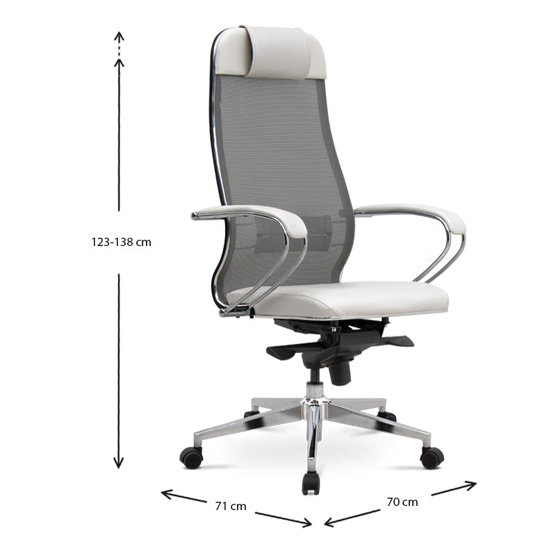 Silla de oficina Chef White