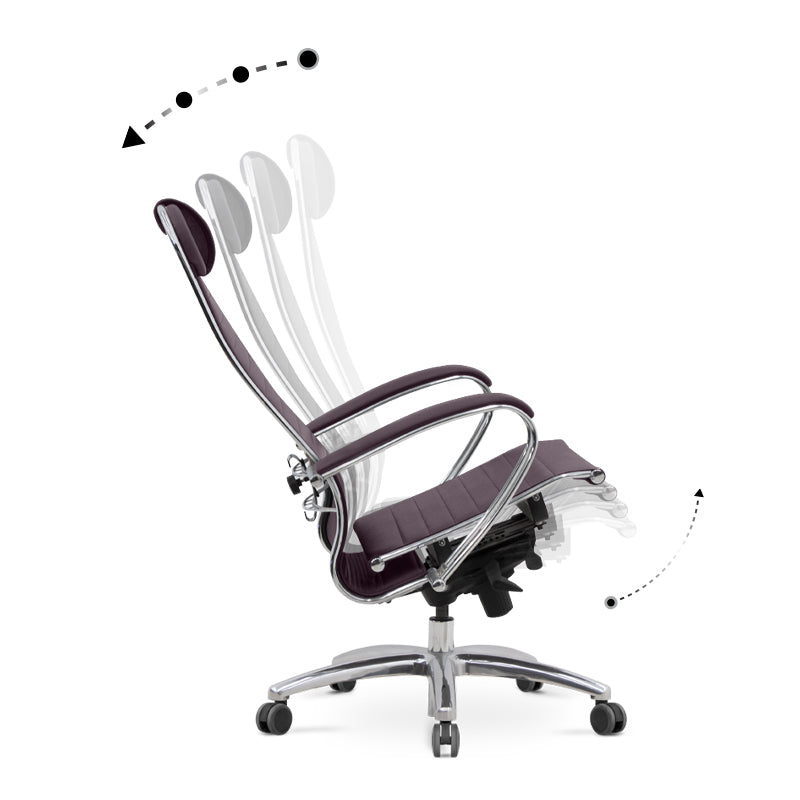 Chaise de bureau Tomba Bordeaux