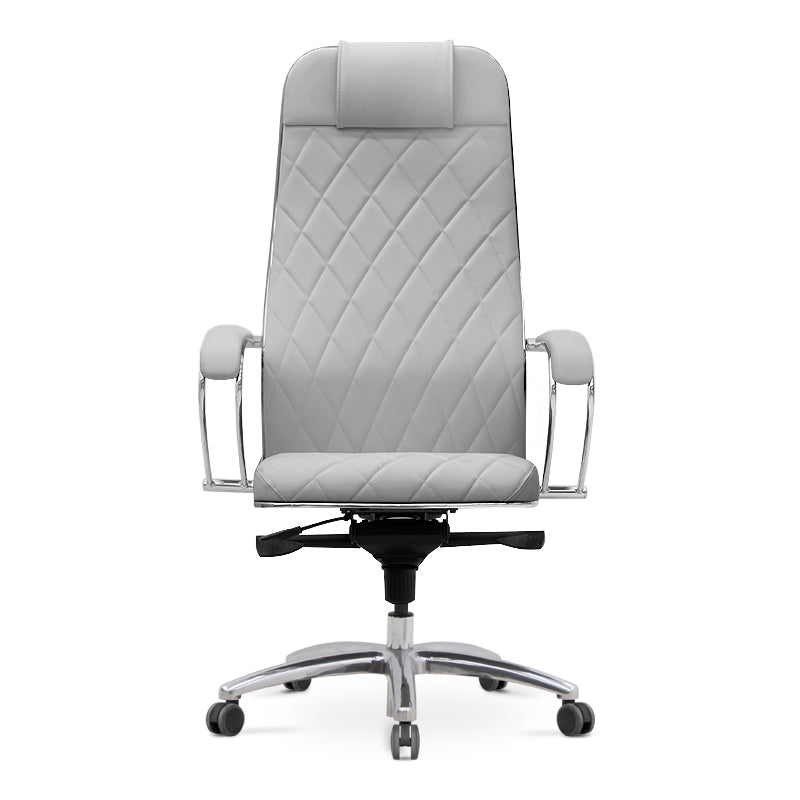 Silla de oficina Leoni White