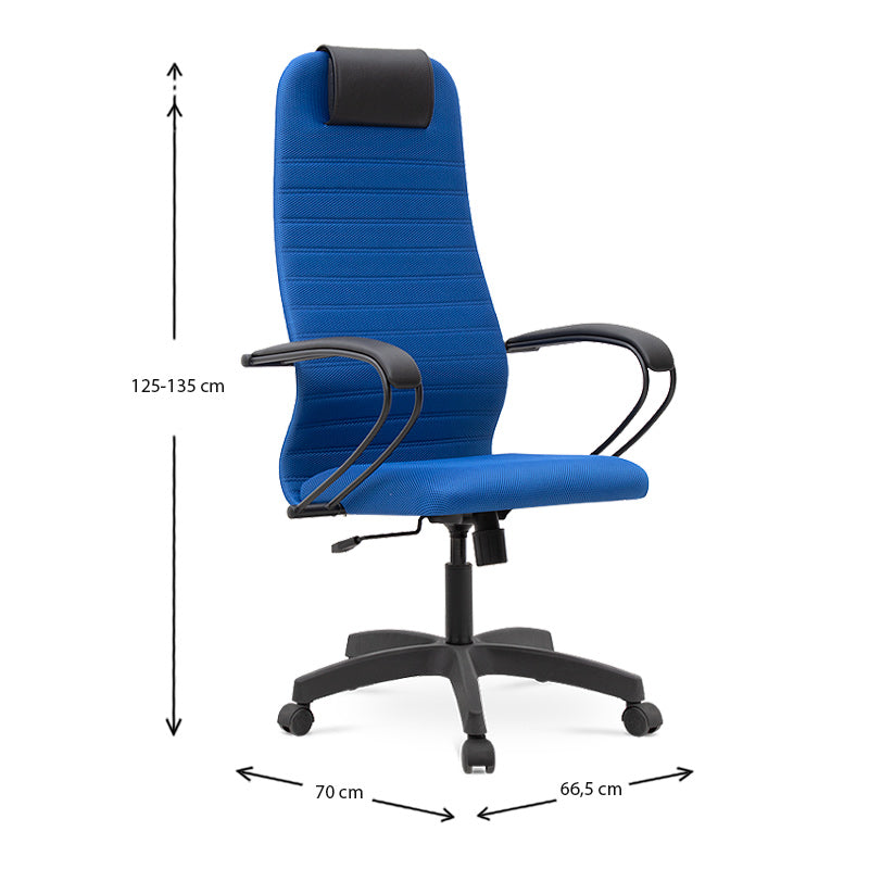 Silla de oficina Master Blue 66,5x70x125/135cm