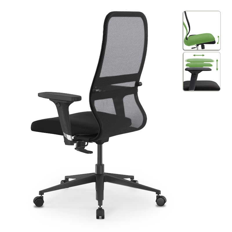 Chaise de bureau Luxembourg Black