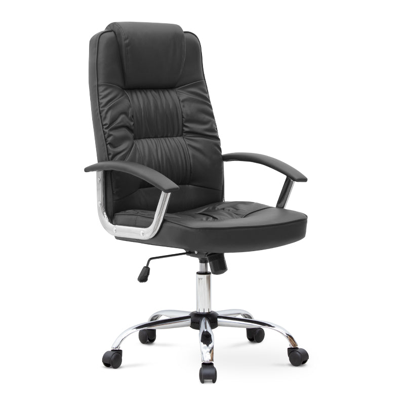 Office Chair Arlene PU Leder Black 62x63x112/122 cm