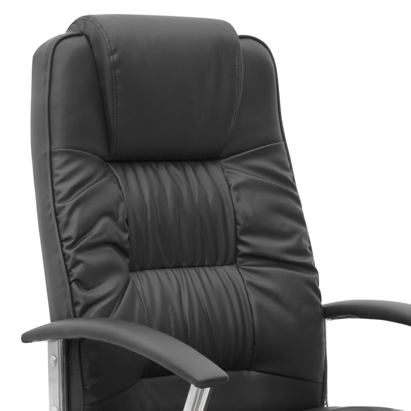 Office Chair Arlene PU Leder Black 62x63x112/122 cm