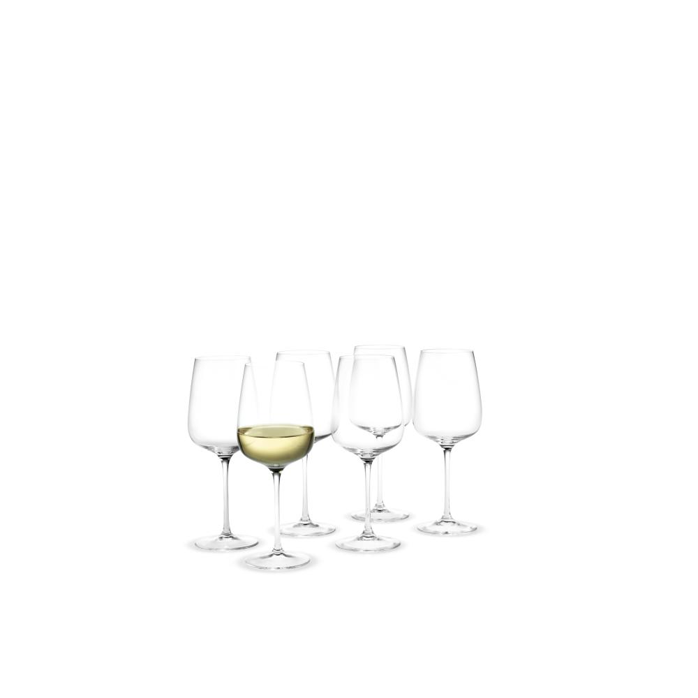 Verre à vin blanc Holmegaard Bouquet, 6 pièces.