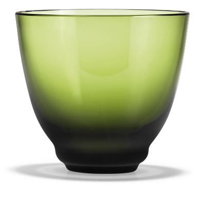 Vidro de água de fluxo de holmegaard, verde azeitona