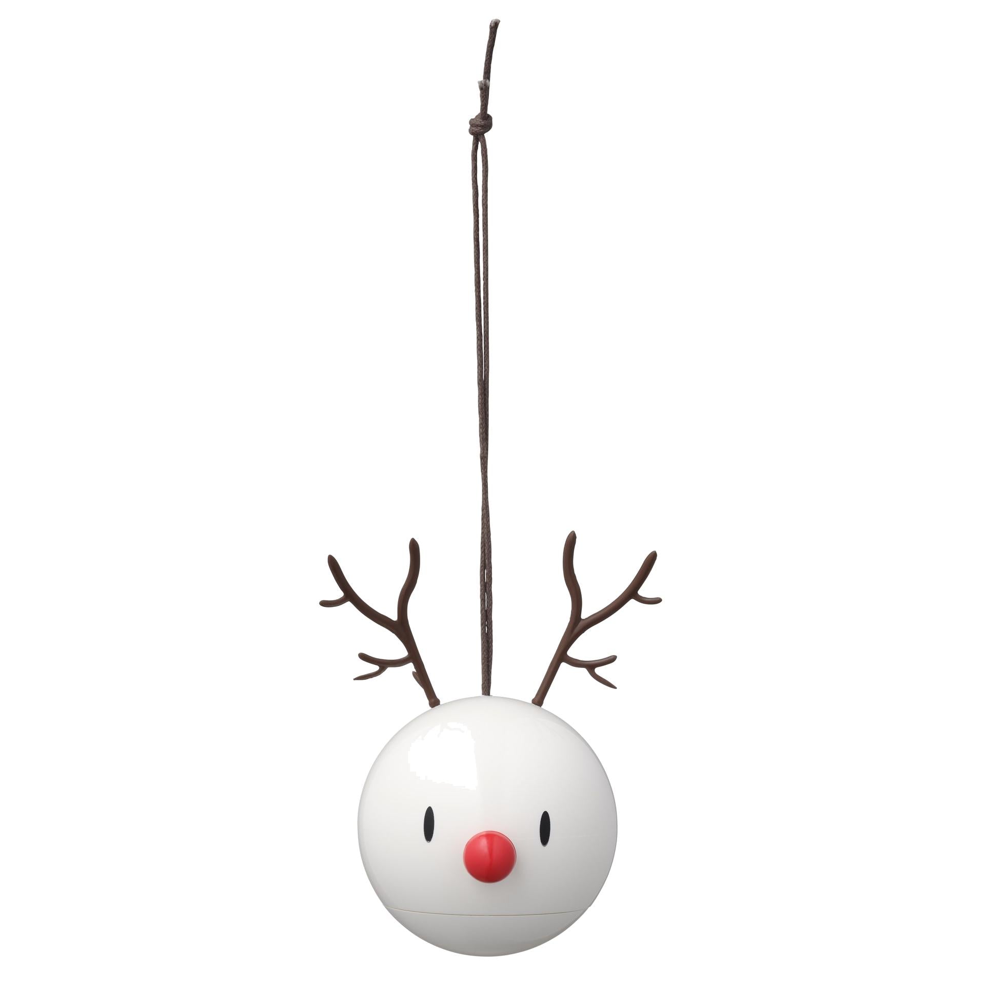 Hoptimist Christmas Ball Rendeer White, 2 PCS.