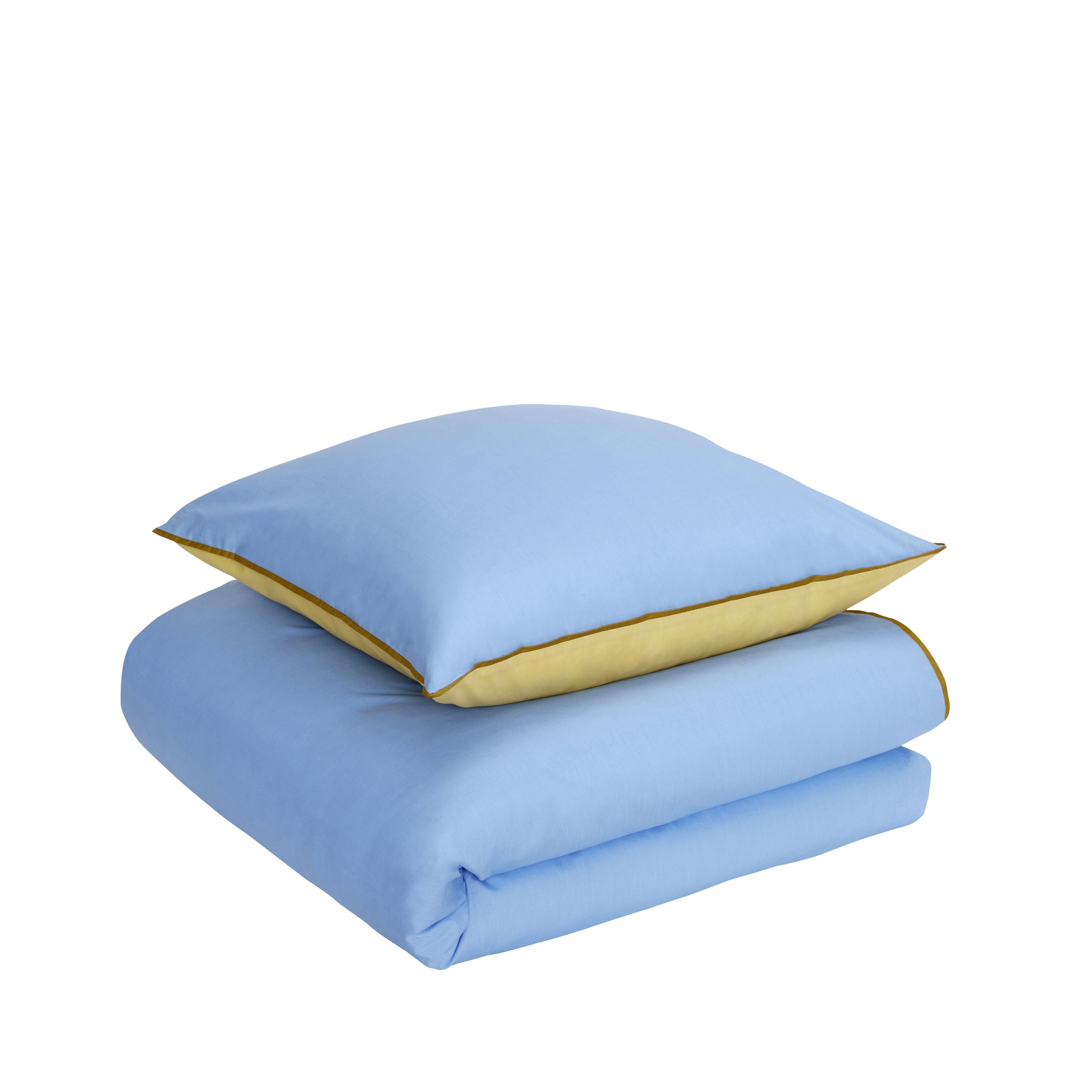 Hübsch aki sängkläder 80/200, blå/gul