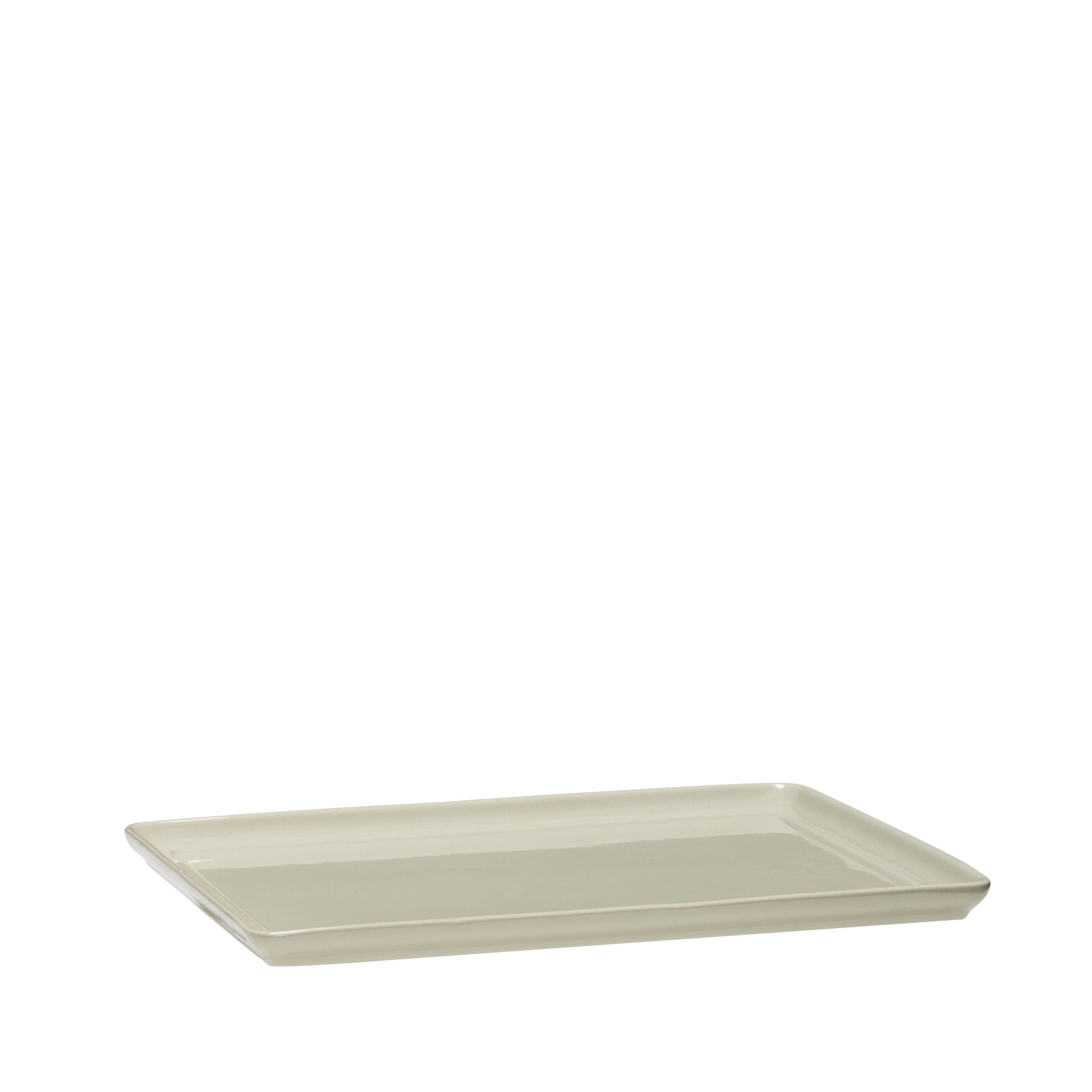 Hübsch Amare Tray Set Of 2, Sand/Green