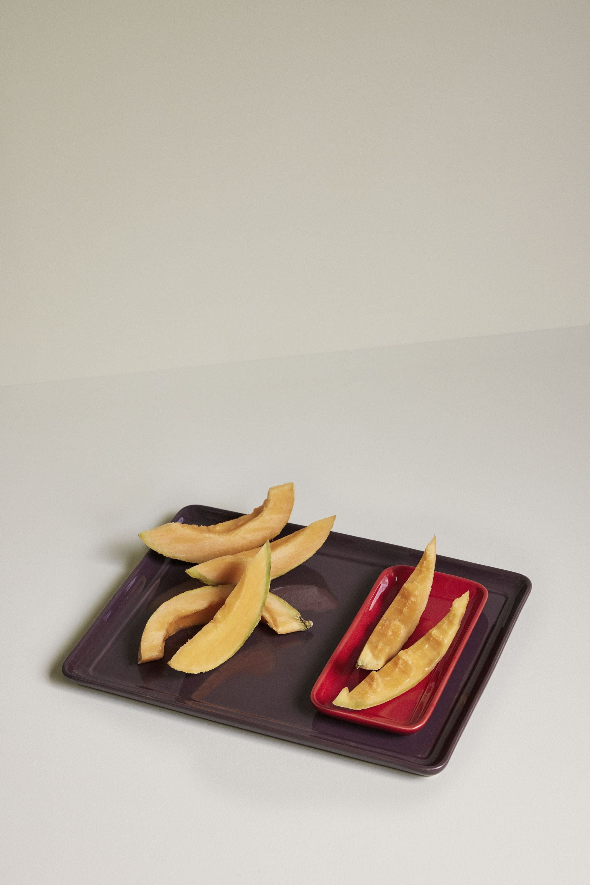 Hübsch Amare Tray Set Of 2, Sand/Green