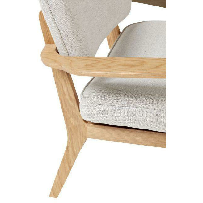 Hübsch Haze Lounge Chair Polyester/Eich
