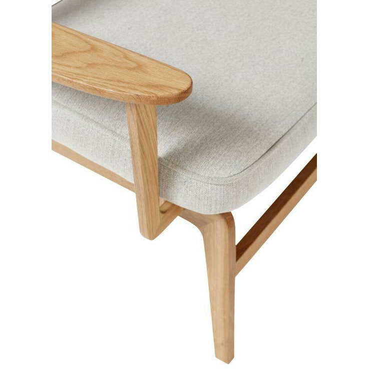Hübsch Haze Lounge Stol Polyester/Oak Fsc Oeko Tex Natural/Gray