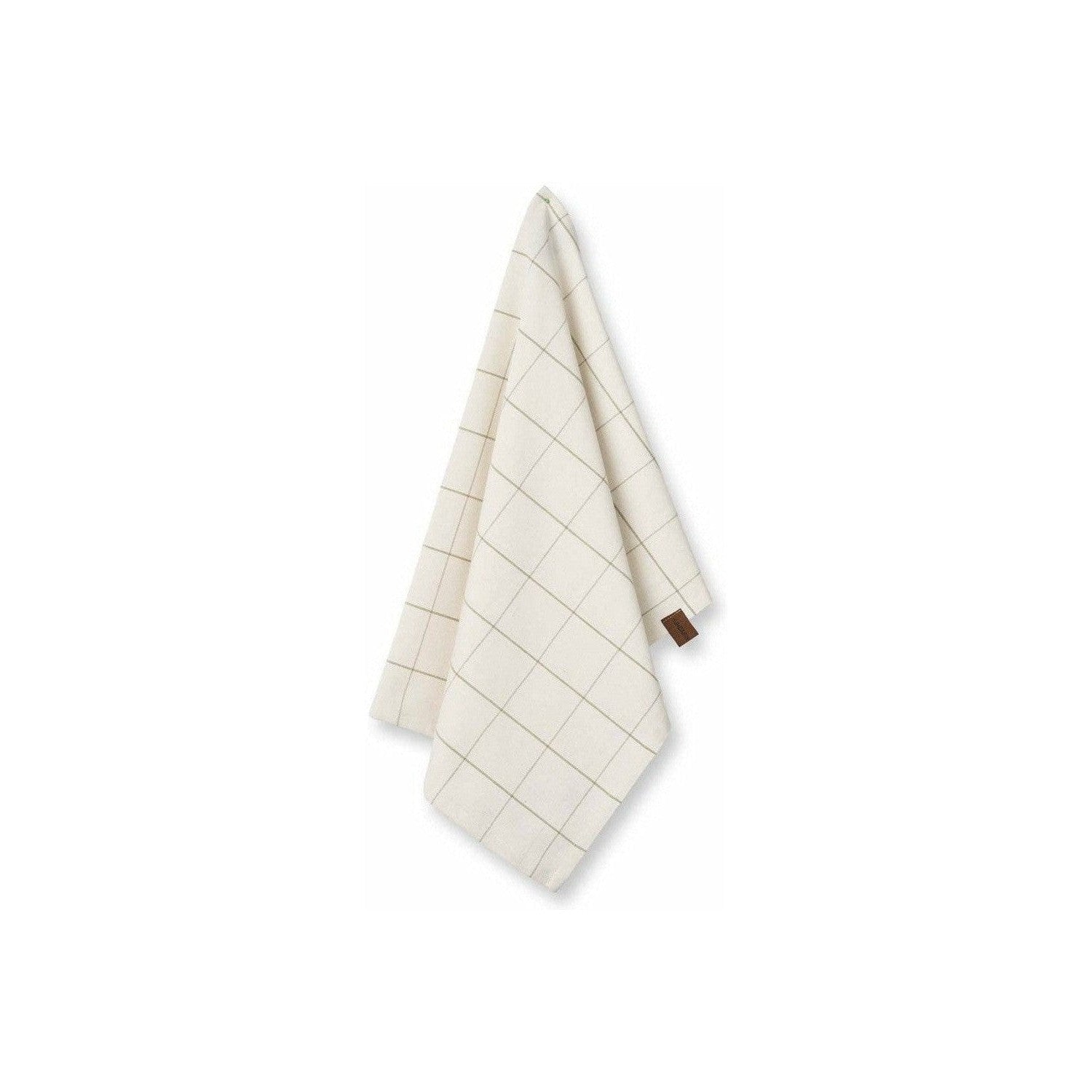 Humdakin Check Tea Towel, Shell/Pine