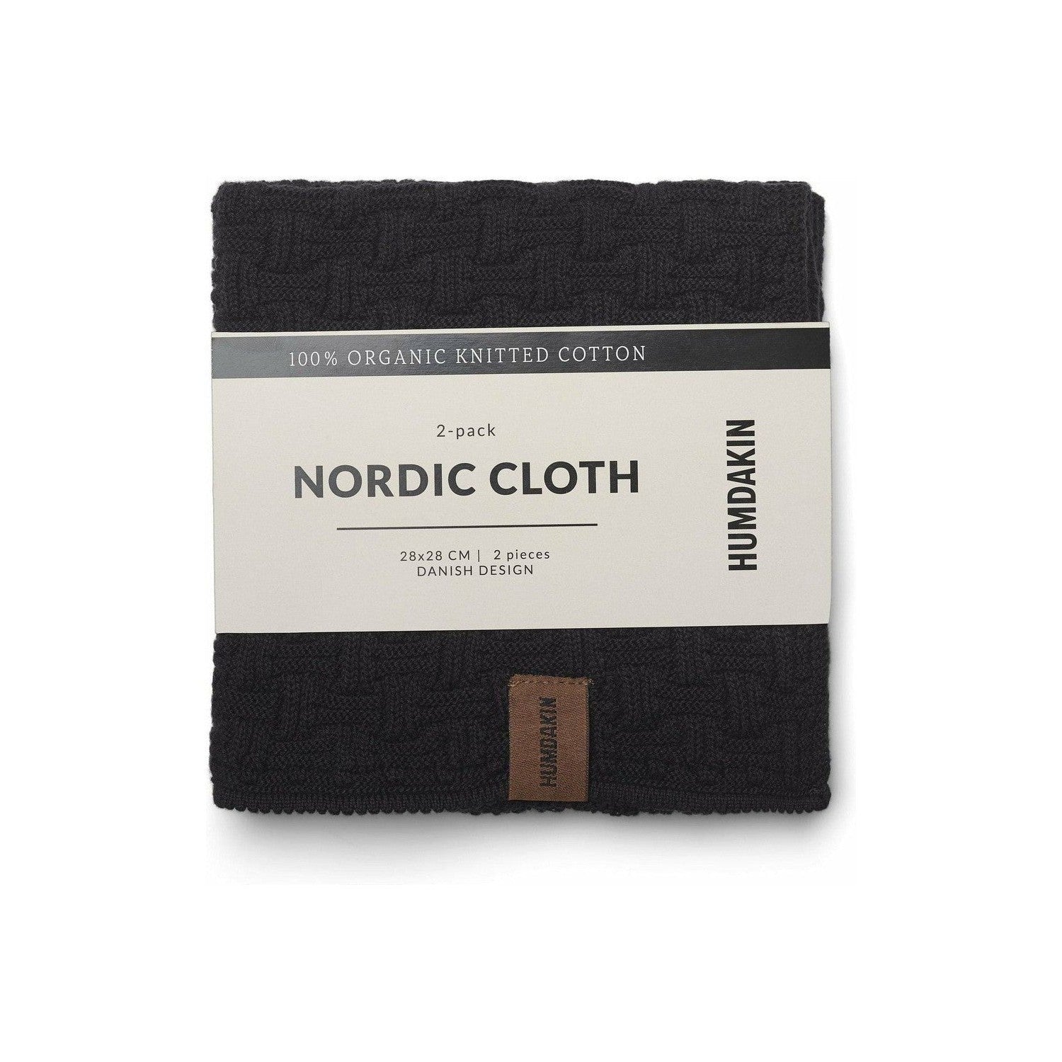 Humdakin Nordic Tea Towel Coal, 2 Pcs.