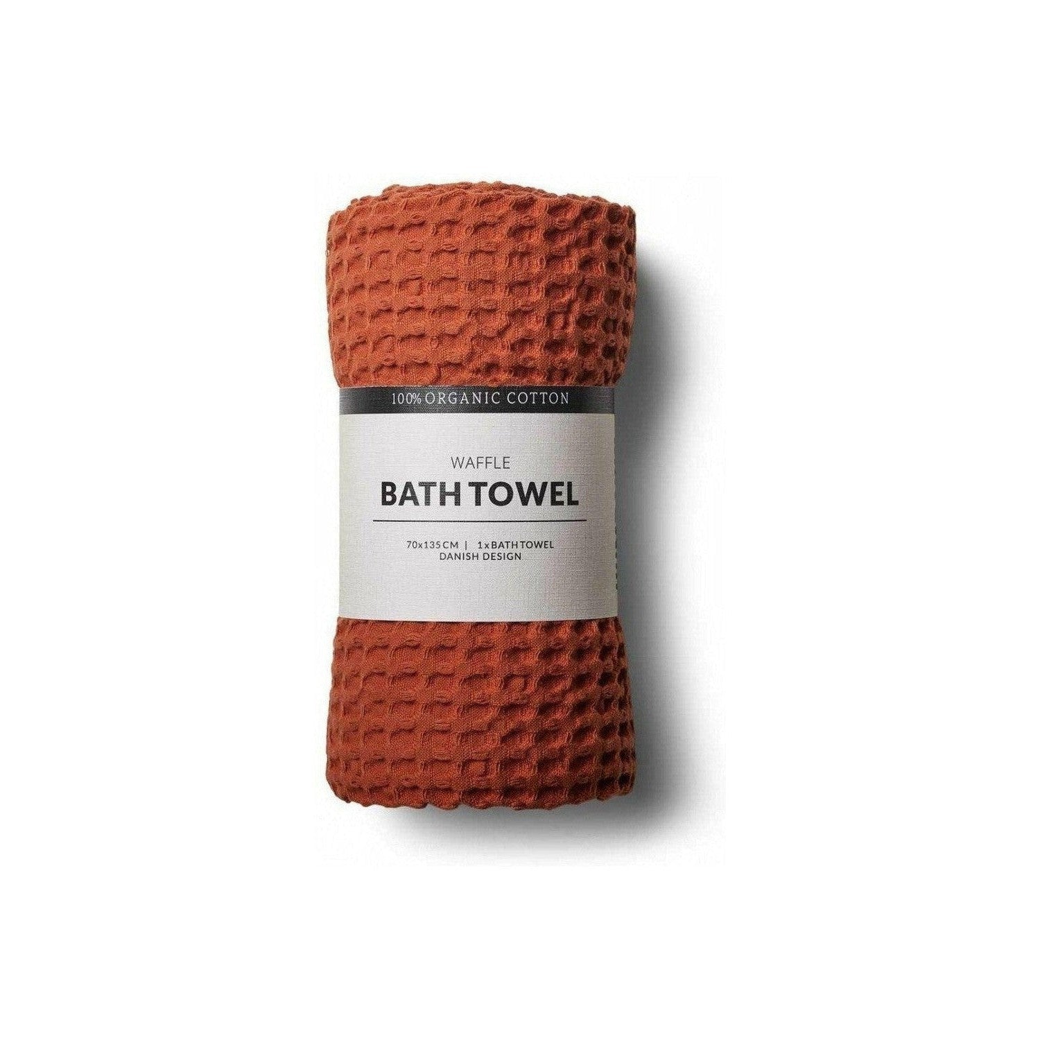 Humdakin Waffle Bath Towel, Terracotta