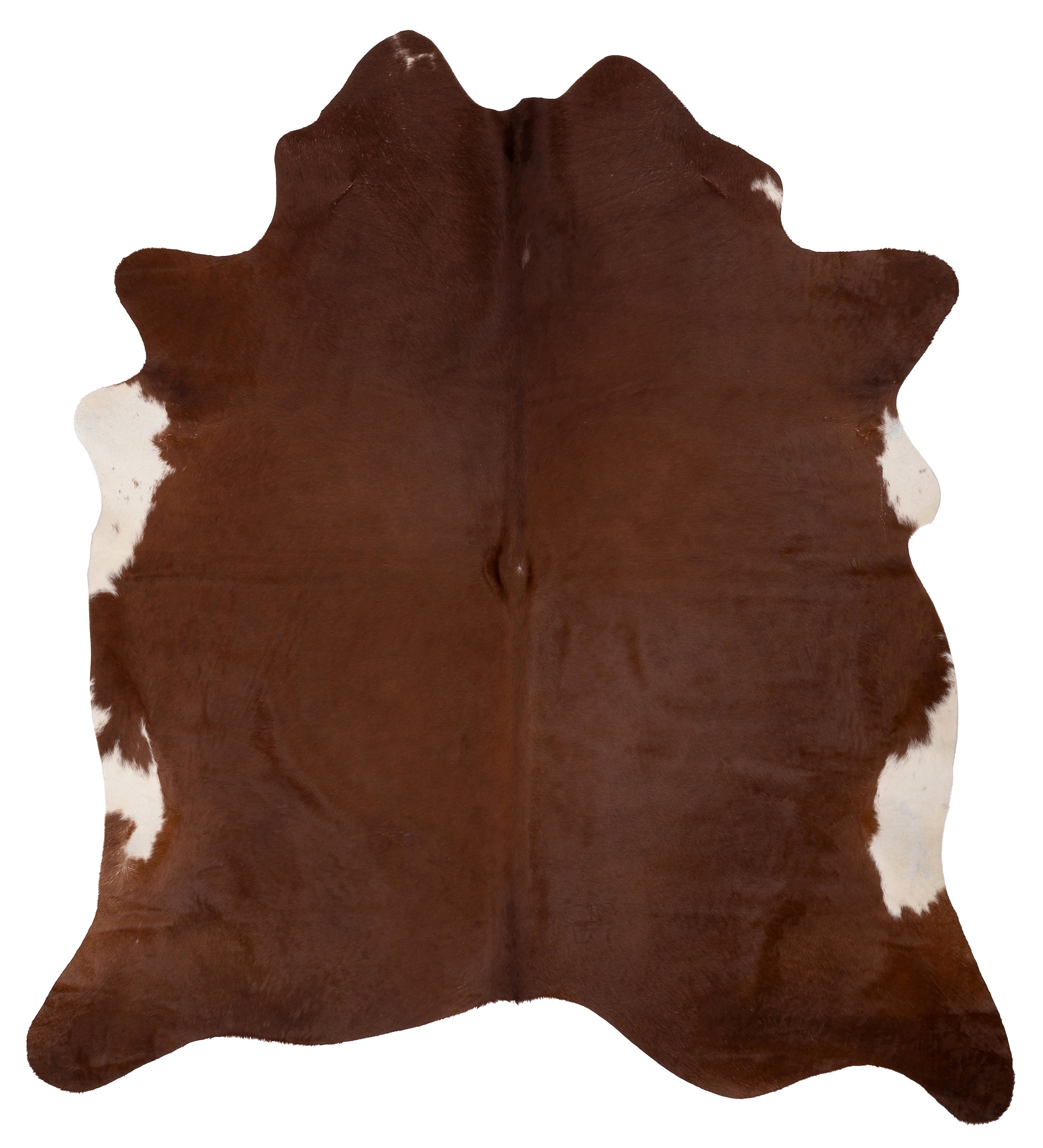 K053 | Unieke Koeienhuid XL | Bruin-Wit | California. 210 x 180cm