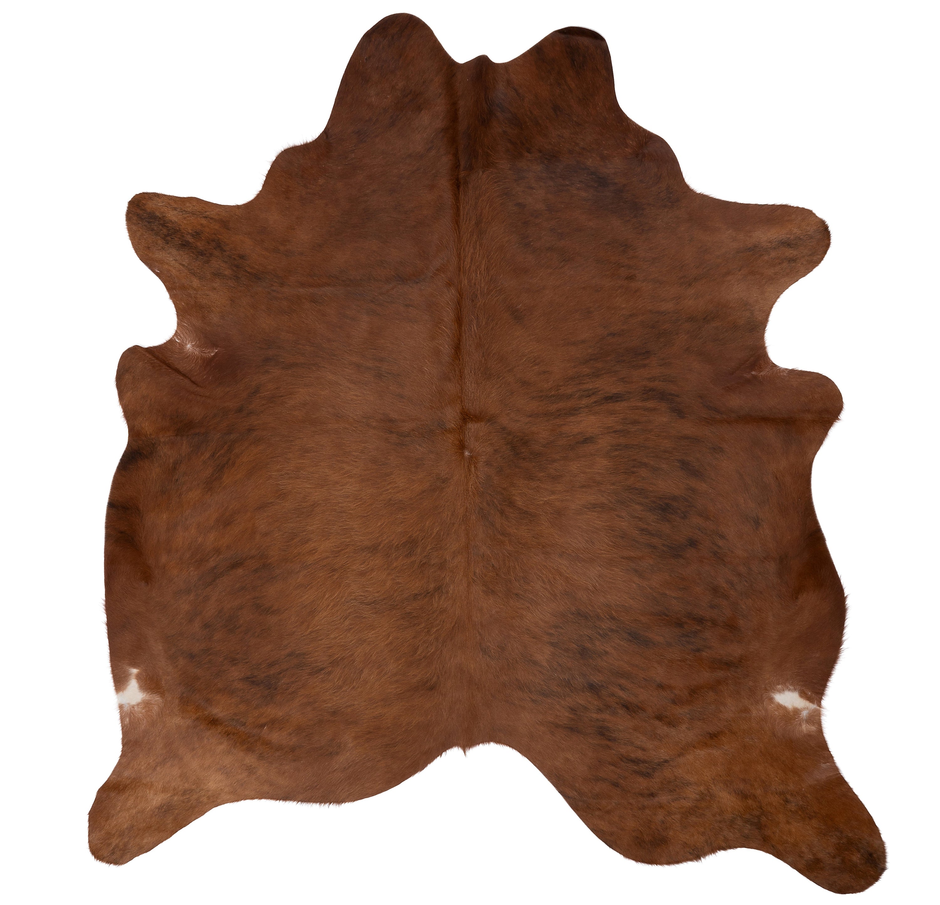 K084 | Unieke Koeienhuid XL | Bruin-Wit | California. 210 x 180cm