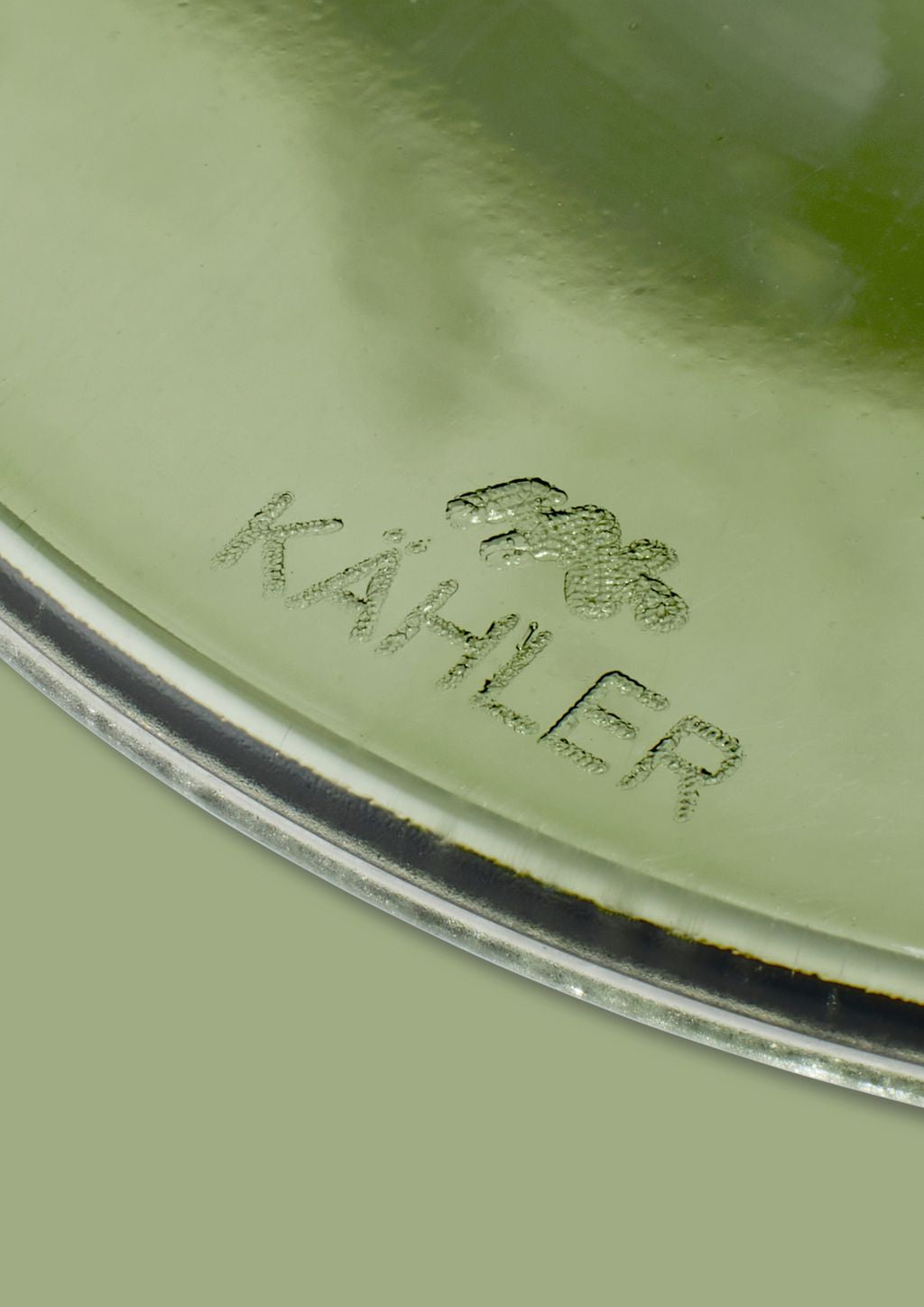 Kähler Hammershøi White Wine Glass 35 Cl, Green 2 P Cs.