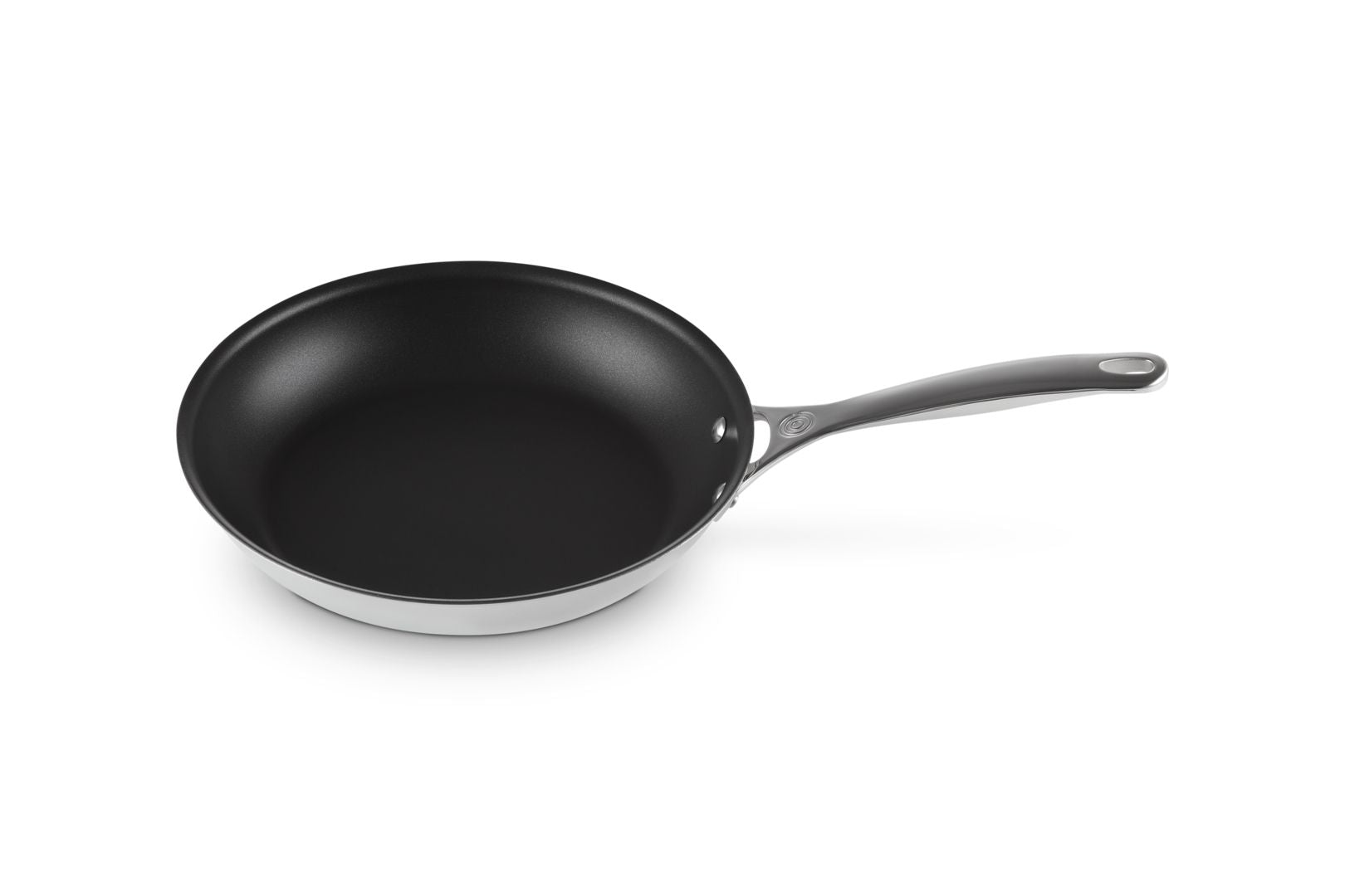 Le creuset non stick 2 stykker pan sæt, rustfrit stål