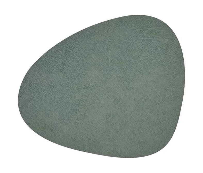 Lind ADN Curve Placemat Hippo Leather M, Green pastel