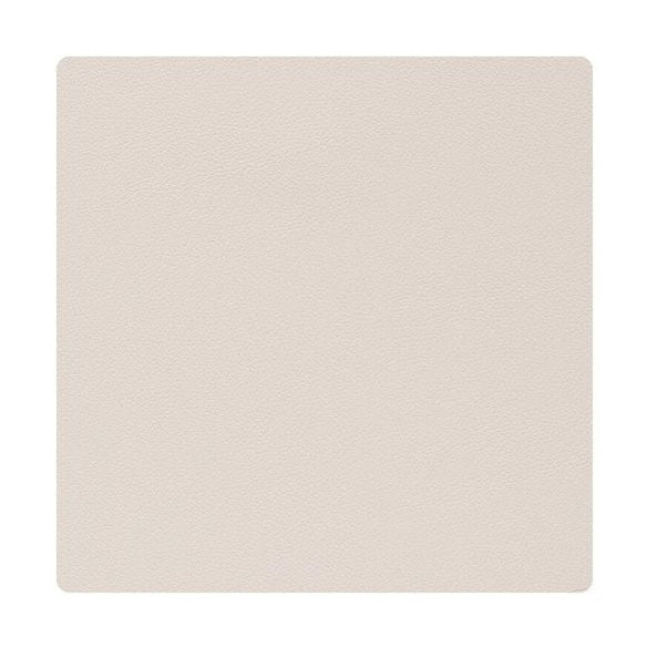 Lind DNA Square Glass Coaster Nupo Leather, Soft Nude