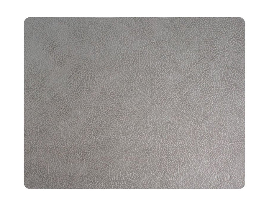 Lind DNA Square Placemat Hippo Leather L, gris anthracite